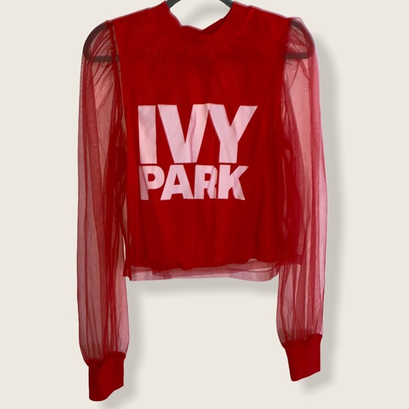 IVY PARK Tops - Brand New Ivy Park sheer long sleeve top
